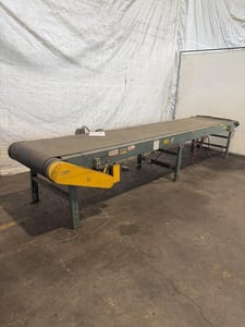30" wide x 16' long, Hytrol, powered belt conveyor, 1 HP, 230/460 V., 3-phase, adj. legs