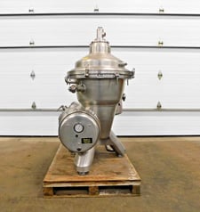Delaval, Separators Inc. #MRPX-409, disc centrifuge, 304 Stainless Steel, 20 HP, 1800 RPM