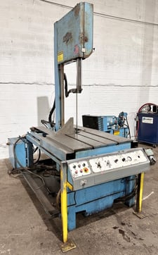 40" DoAll #TF-2021M, manual tilting head vertical saw, 1-1/8" x 234" blade, hydraulic feed