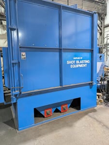 72" Bronco, 72" x 60" fixed table, 15 HP large direct drive blast wheel, separator system