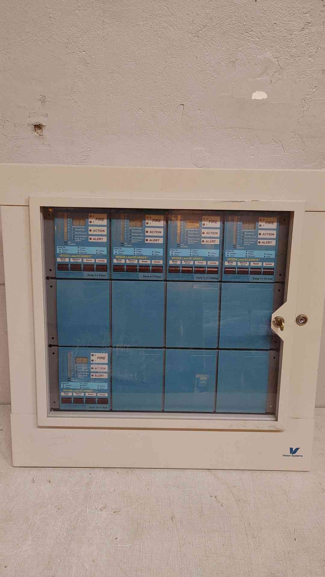 Vision Systems Fire Alert Panel w/ 5 Vesda Laser Scanner Modules