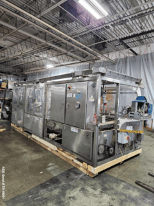 Adco #15BBC-160-WD, Auto Stainless Steel Washdown Horiz Cartoner, 150 CPM, 0.75-4.25" x 1.5-13.5" x 4-13.5"