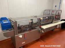 Adco #JET-60WD, Semi-Auto Horiz Cartoner, hand load, 60 CPM, 1-4" x 1-9" x 4-12" max, Nordson ProBlue4 glue