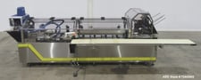 Econocorp #Econo-60, Semi-Auto Continuous Motion Horiz Cartoner, 60 CPM, manual & vacuum loading, Stainless