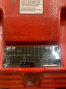 125 HP 1200 RPM Weg, Frame 444/5T, ODP, 460 Volts