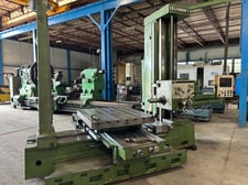 4" Summit #4HBM, table type horizontal boring mill, 48" x 60" built-in power rotary table, #50 taper with