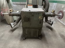 Hisey-Wolf #S1, double end buffer/grinder, type 7TV, 18.8"wheel, 5 HP, 1000-3500 RPM, 1942