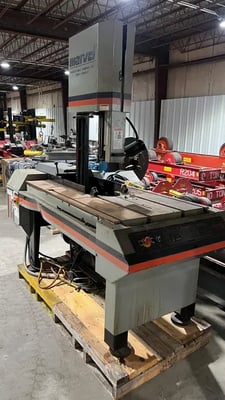 18" x 22" Marvel #Series-8-Mark-II, vertical tilt frame band saw, 184" x 1.25" blade, 5 HP, new