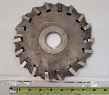 Sawmill Cutter, Ingersoll Cutting Tools #2508S, 8" diameter, 1.5" arbor hole