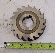HSS Slitting Sawmill, M.R. & T. Co, 4" diameter, 1-1/4" arbor hole, 18 teeth