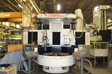 Campbell #G22, 66", 4-Axis CNC, 82" swing, 48" UR, (2) spindles, 3600 RPM, 1983, #21954