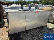 1539 gallon ICCNW, Tank, Stainless Steel, 48" x 114" x 65" D, on legs