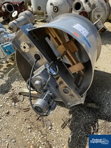 364 gallon ICCNW, Mix Tank, Stainless Steel 304, 45" diameter x 48" straight side, flat top w/ agitator dr, 1