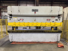135 Ton, Pacific #J135-12, hydraulic press brake, 12' overall, 126" between housing, 3/16" @ 11' bending