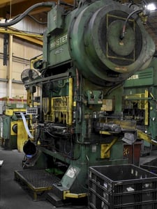 150 Ton, Minster #P2-150, high speed production press, 6" stroke, 23" Shut Height, 4" adjustment, 120 SPM