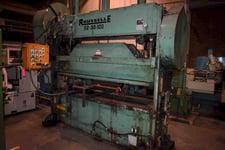 80 Ton, Rousselle #8SS100, straight side double crank, 6" stroke, 17.2" Shut Height, 4" adj., 50 SPM, 30"