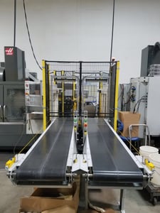 Roboflex, Carbon Steel Robotic Cell, Fanuc M-10ia/12 Robot, 12kg payload, 1420mm reach, 8.5' Conveyor System