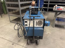 Miller #CP-250TS, mig welder with S-22A wire feeder, Tweco Mig gun, ground clamp, gas regulator