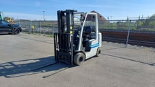 5000200 lb. Unicarriers #MAP1F2A25LV, LPG forklift, 3 stage, side shift, 187" lift, refurbished, 2019