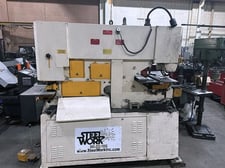 5" x 5" x 1/2" Geka #Hydracrop-80AD, Ironworker, 80 Ton, Electric foot switch, 2012