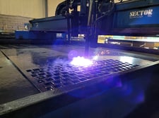 Sector Technology #Bridge-and-Rails, Plasma Cutting Machine, (1) Plasma Head, 2" Cut capacity, 10' Bridge