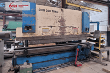 200 Ton, Odin #WE67K, Hydraulic Press Brake, 122" Between Uprights, 8" Stroke, 1' Throat depth, 17" Daylight