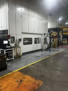 700 Ton, Muller Weingarten #630.36, Transfer Press, 15.75" Stroke, 55" x 142" Bolster & Ram Size, 24" ID x