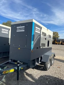 60 KW Atlas Copco #QAS70, Diesel Mobile Generator, Sound Attenuated, T4F Emissions, Qty. 6, 75 HP, Multi