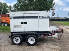 62 KW Multiquip #DCA70SSJU, Mobile Generator, Diesel Type, Sound Attenuated, 75 HP, Multi Voltage