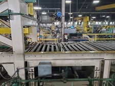 10000 lb. Pro-Eco, banding line, 72" outside dimension, downlayer, 2-index roll station w/ manual banding