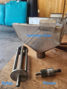 Stokes #43, PARTS ONLY for oscillating granulator, shroud, pinion, & rotor