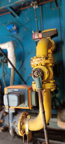 2200 HP ABCO, water tube Steam Boiler, 76,000 LB/HR, 325 psig, 850&deg;F, 9075 sq.ft. heating surface, 1991