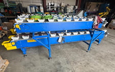 30" wide x 14' long, Zeta Group Engineering, motorized double stack plastic conveyor, 2023