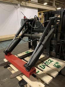 Long Reach #0CNC040W36001, forklift attachment, class II, forks with hydraulic clamping,