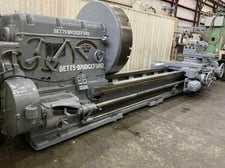 100" x 580" Betts #57R, engine lathe, 63.5" swing over cross slide, 96" face plate diameter, motorized