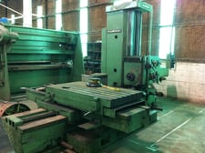 4" Kuraki #KBT-101, horizontal boring mill table type, #6MT, 35" x67" tbl., 48" vetical, facing head, 15 HP