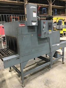 Shanklin #T-8PR, high capacity shrink tunne, controlled air flow, adjustable top air duct