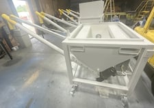 Flexible incline screw augers & hoppers