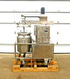 Mega Engineering #HPE-VA2115, Stainless pressure mixer, 40 gallon, 2 HP