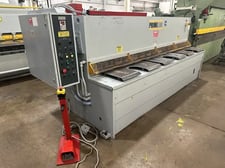 1/4" x 10' Primeline #3100x6, hydraulic shear, 17 hold downs, 18" bed, 20 SPM, 2005