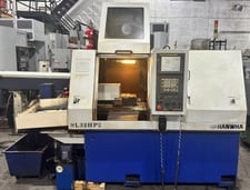 Hanwha #SL32HPII, CNC swiss type turning center, Fanuc 18I-TB, LNS Hydrobar Express 332