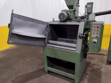 2.5 cu.ft. Goff #2.5BB, tumblast, 3 HP drirect drive blast wheel, with dust collector package, 1993