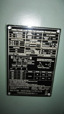 2000 KVA 24940 Primary, 480Y/277 Secondary, Daelim Transformer Daelim, Pad Mount Transformer, J-Tap, Oil (In