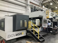 YCM #DCV-4025B, CNC bridge type machining center, Fanuc 31i, 160" X, 98" Y, 40" Z, 120 automatic tool