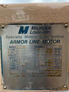 900 HP 3555 RPM Louis Allis, Frame 7013CS, ODP, BB, 1.0 service factor, 2300/4000 Volts