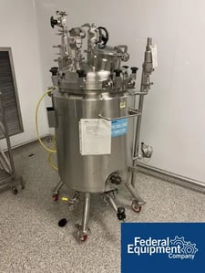 40 gallon Steel Pro Reactor, Stainless Steel, 150 Liter, hinge dish top, dish bottom, 50 psi @302°F, jacket
