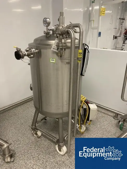 53 gallon Precision Stainless Reactor, 316L Stainless Steel, 200 Liter, dish top & bottom, 45 psi @400&deg;F