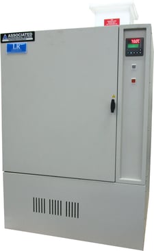 24" width x 24" D x 30" H Associated #LH-10, temperature humidity chamber, 0°C to 94°C, Watlow F4 progr.