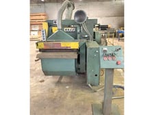 3.5" Mereen Johnson #424-DC/SR, dip chain gang rip saw, 24" arbor, 14" diameter tooling, 6" throat