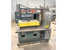 3.5" Mereen Johnson #419-DC, multi blade dip chain gang rip saw, 19" arbor, 14" diameter tooling